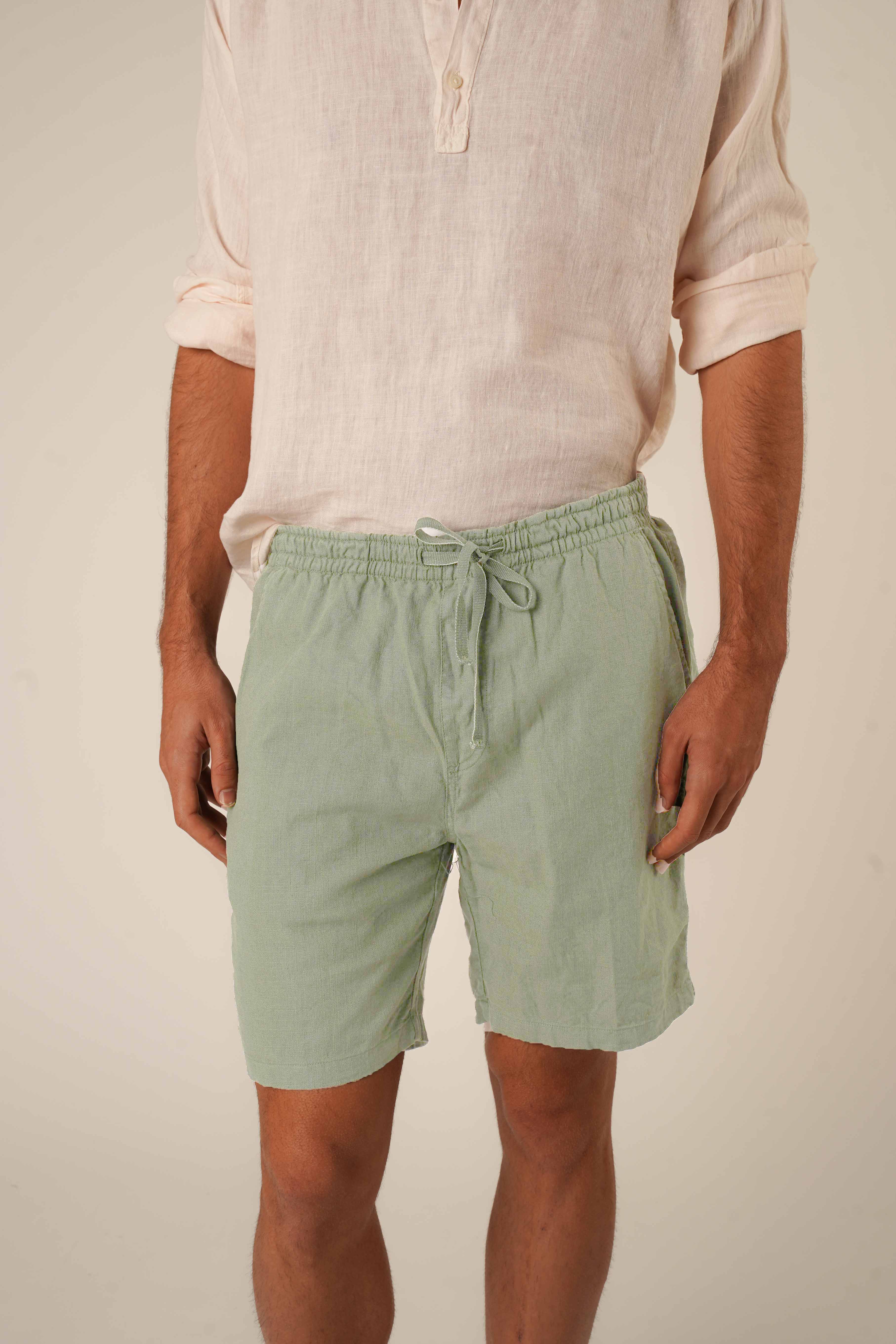 Bermudas de Lino - Piedra - Fernando de Cárcer