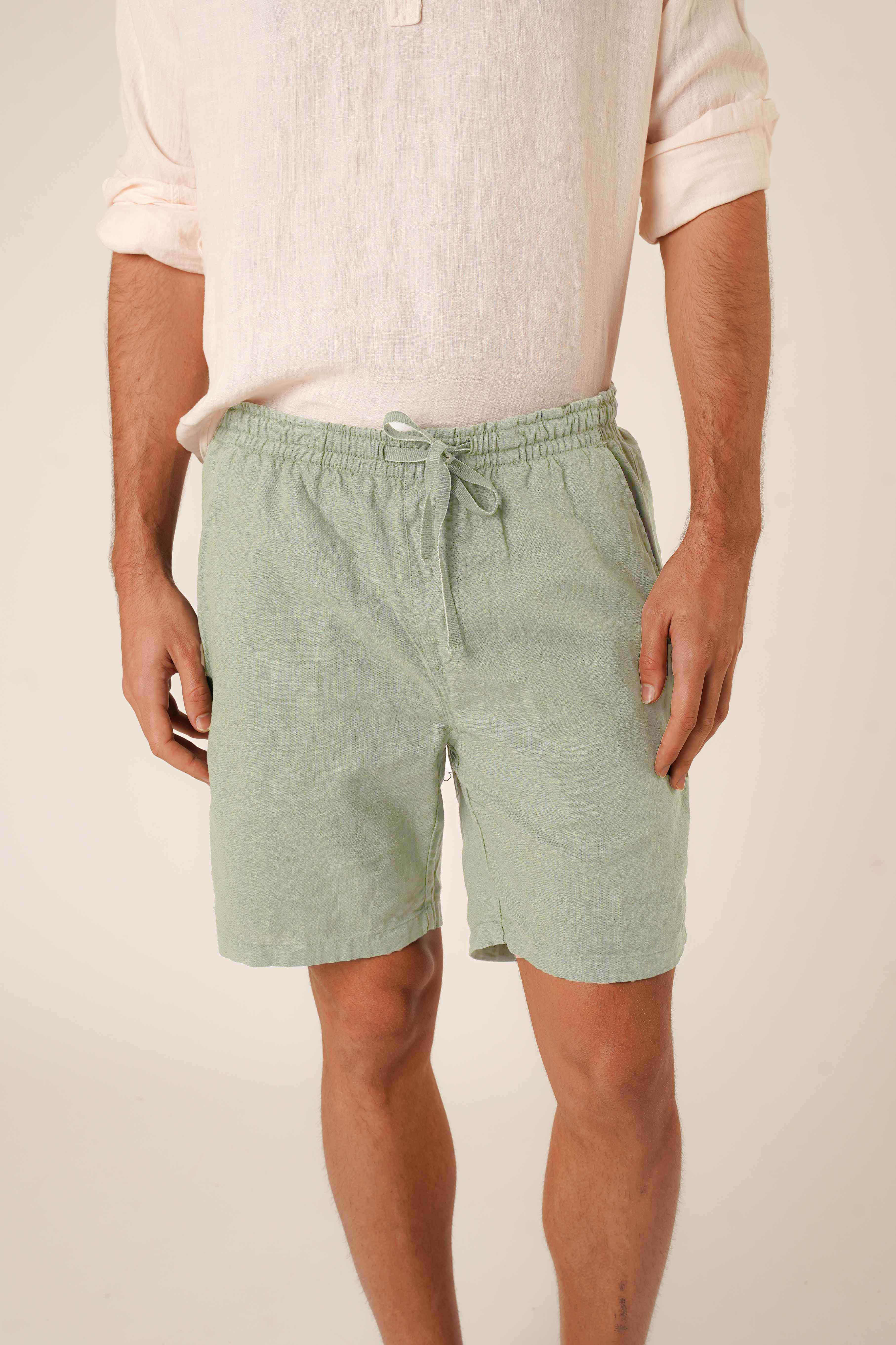 Bermudas de Lino - Piedra - Fernando de Cárcer