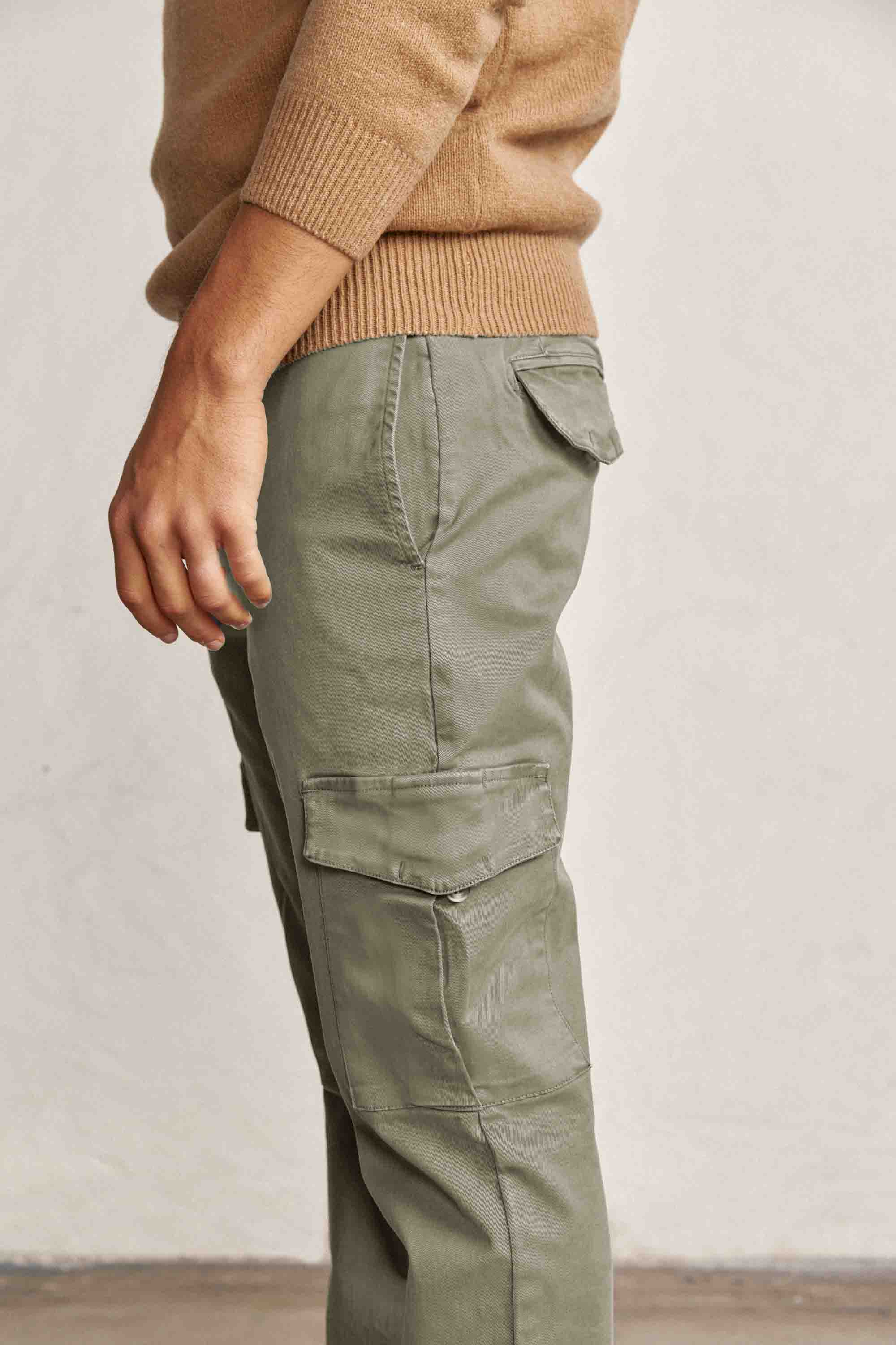 Pantalón Cargo - Verde Khaki