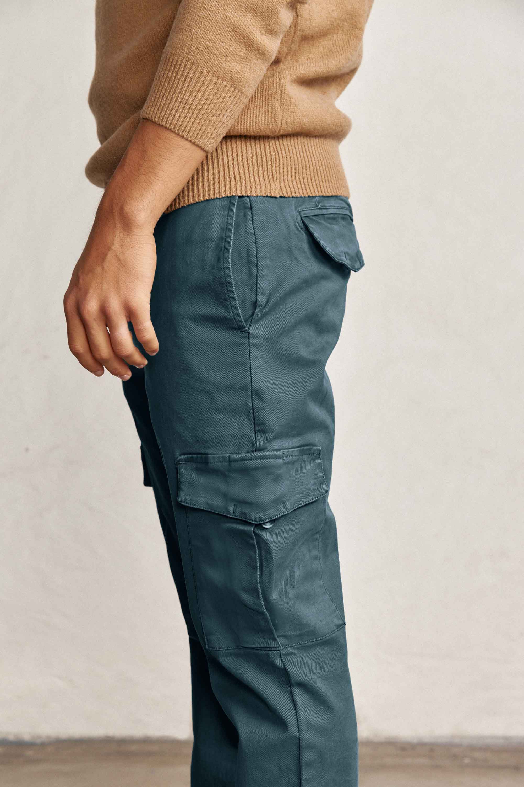 Pantalón Cargo Verde Petróleo