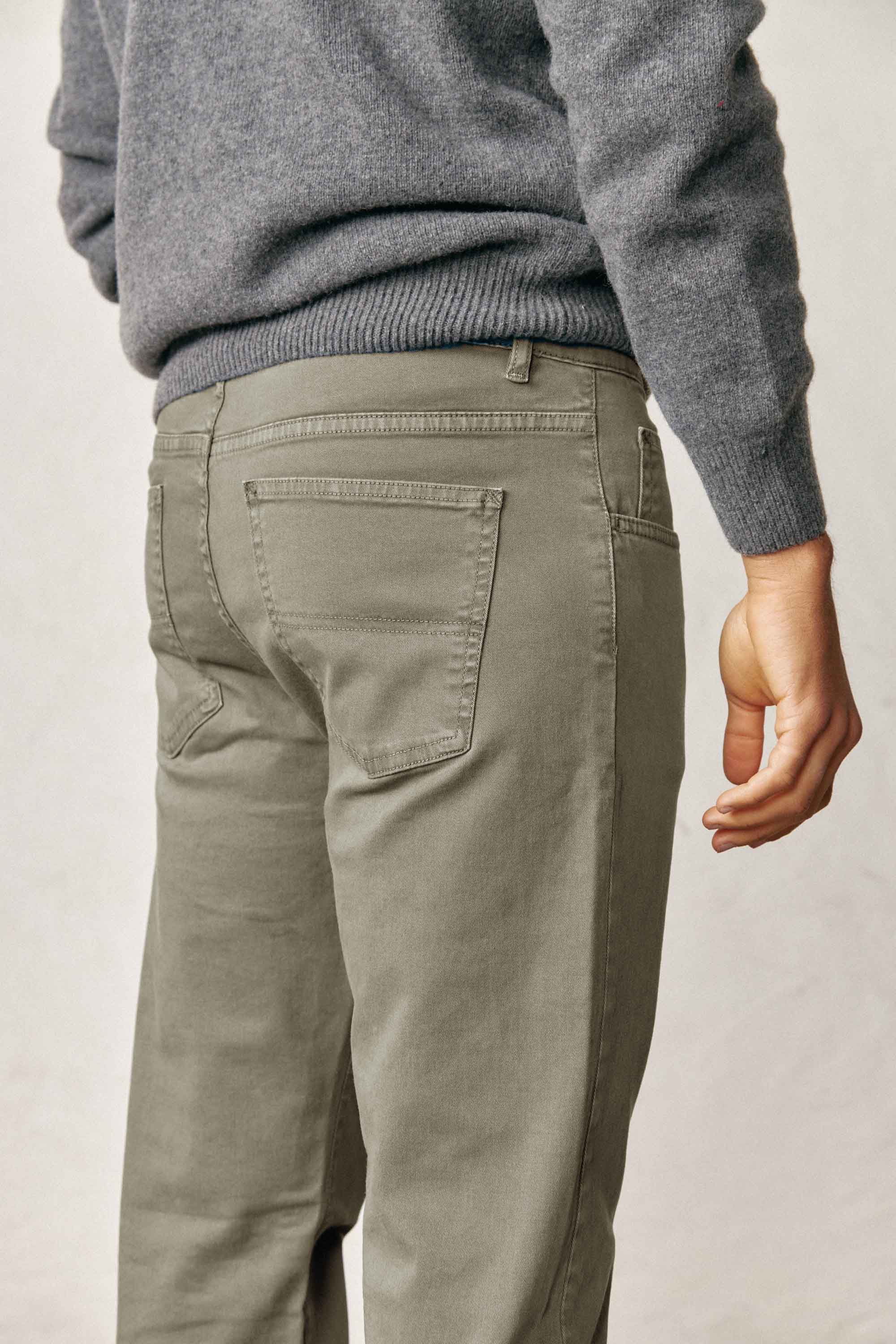 Pantalón Cinco Bolsillos - Verde Khaki