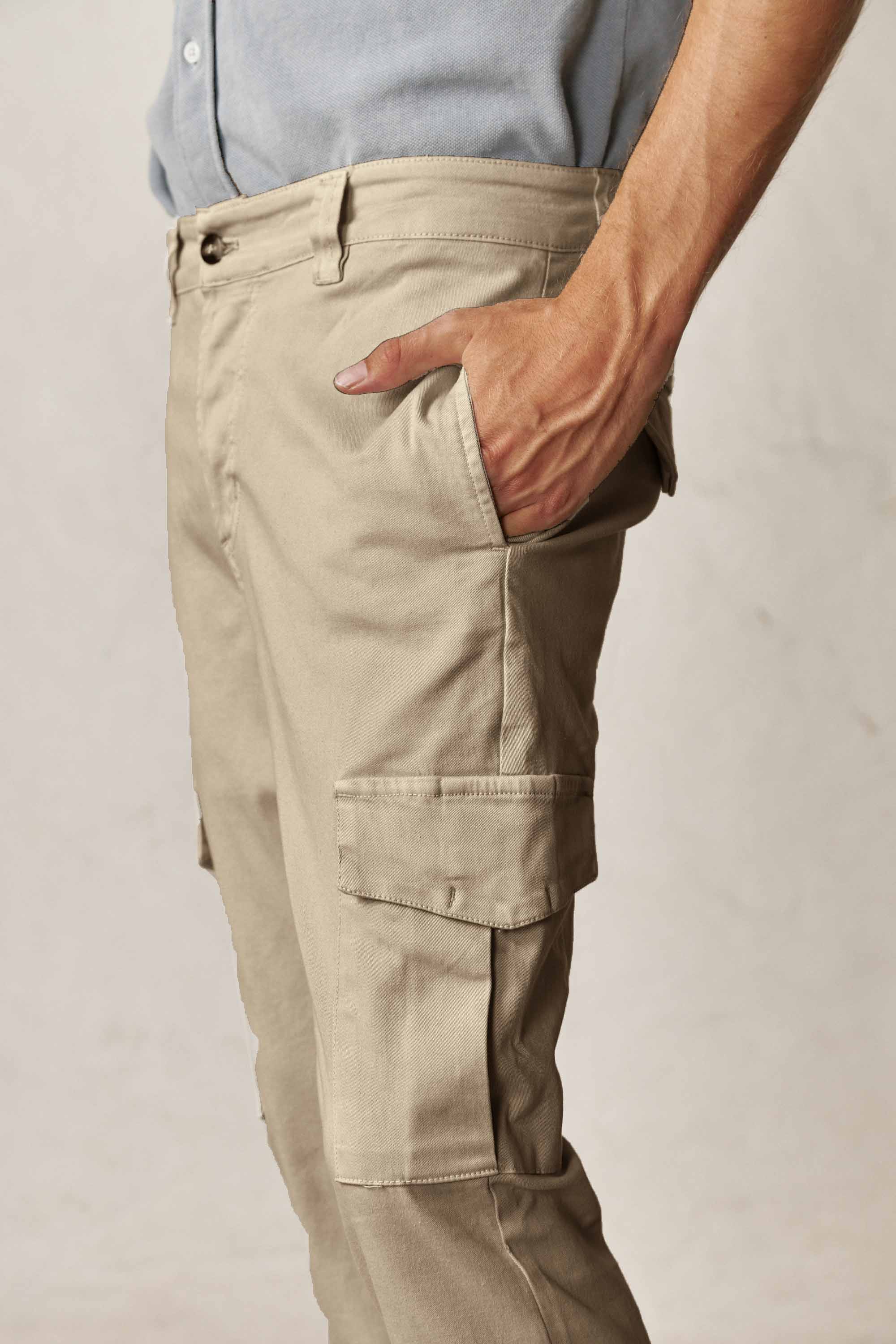 Pantalón Cargo - Beige Tostado - Fernando de Cárcer