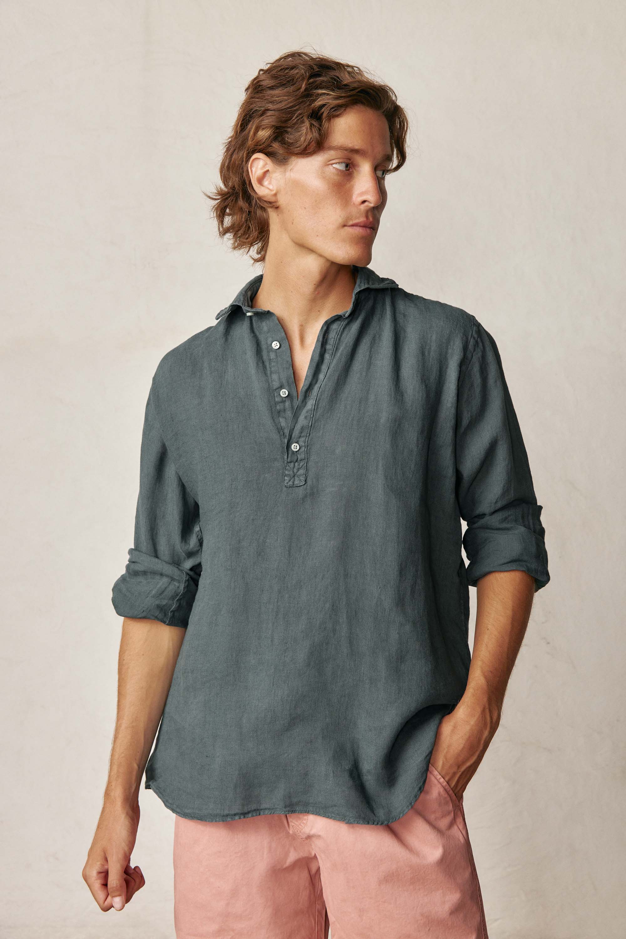 <tc>Polera</tc> of <tc>Linen</tc> - White