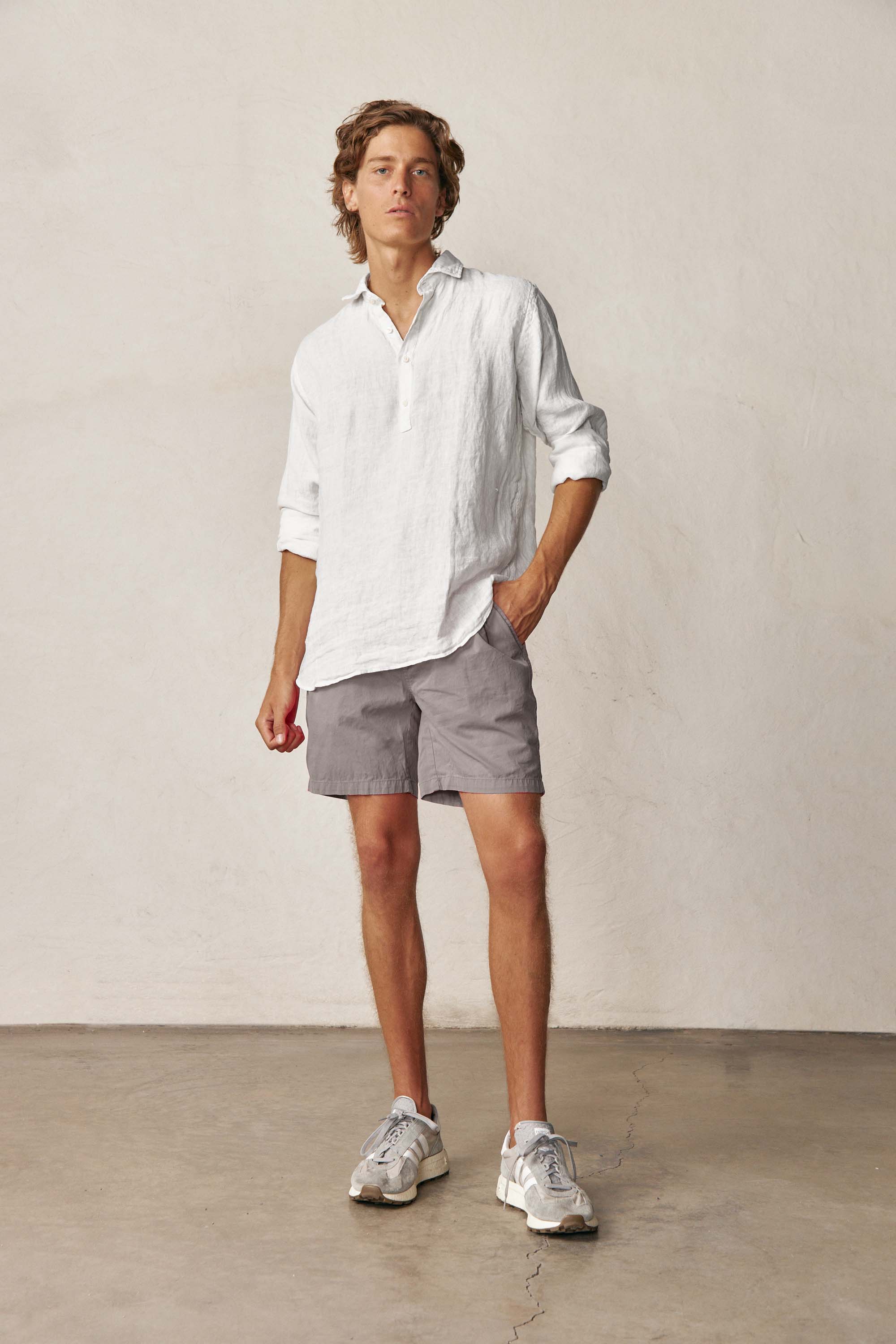 <tc>Polera</tc> of <tc>Linen</tc> - White