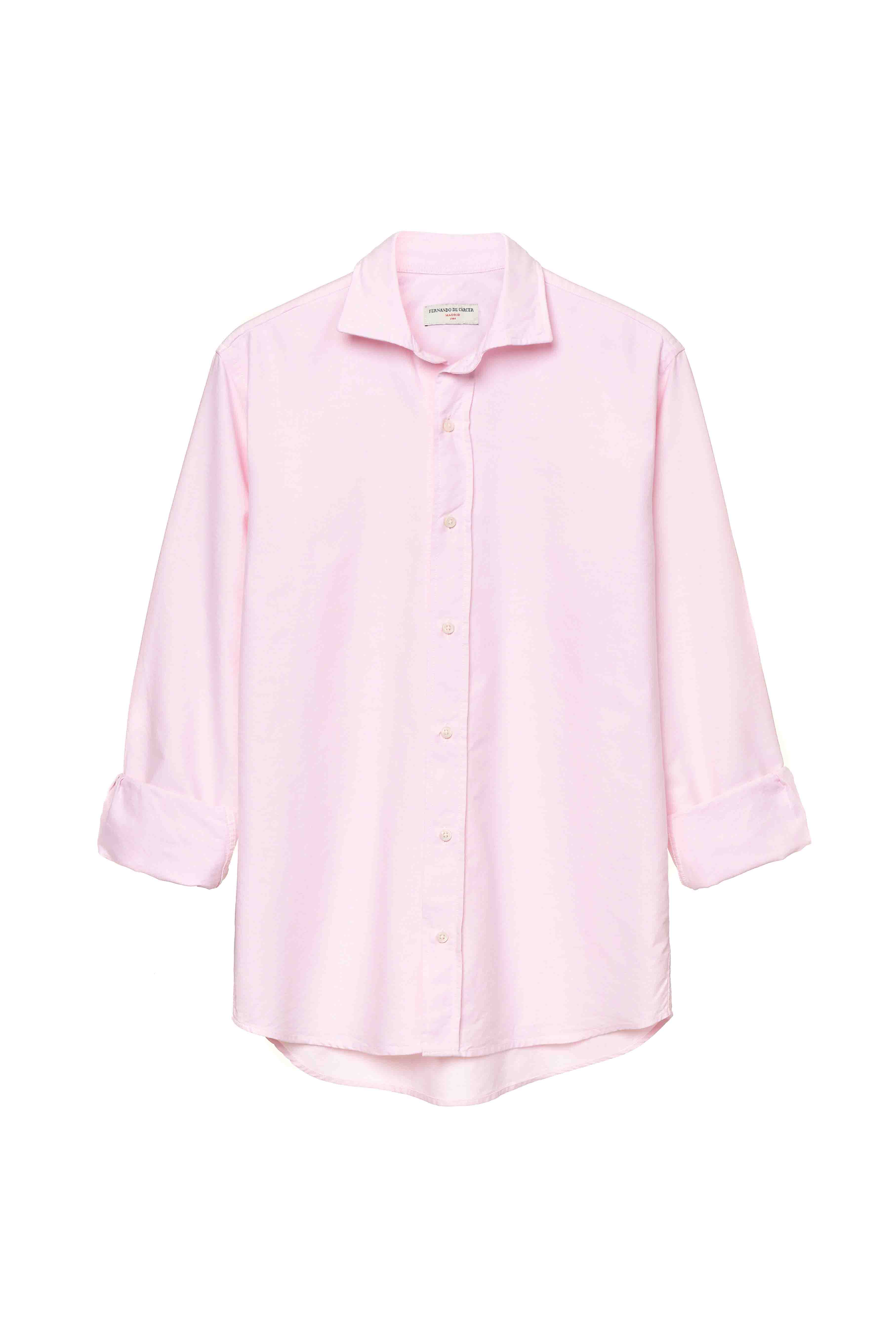 Camisa de Algodón - Oxford Rosa