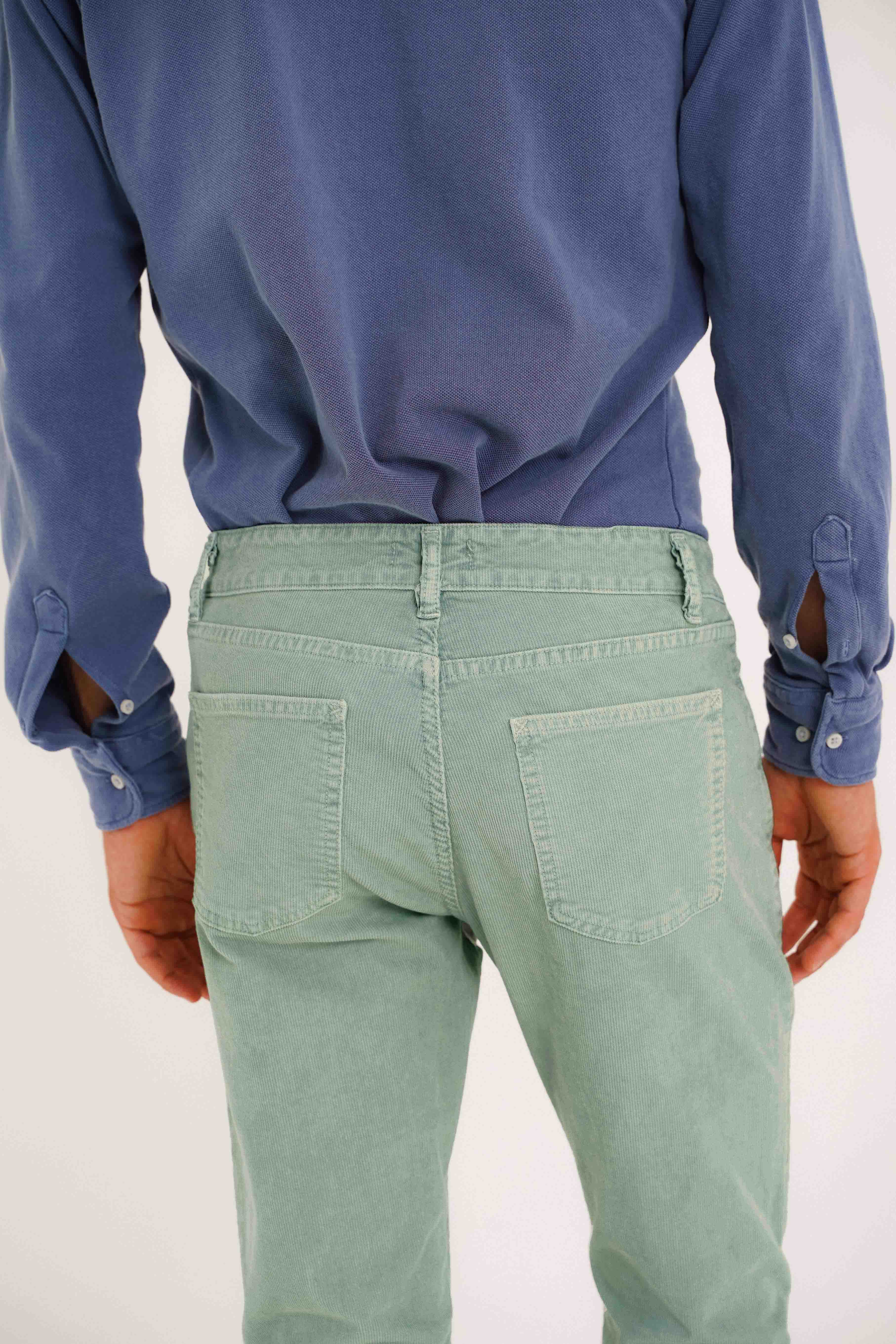 Pantalón Cinco Bolsillos Micropana - Verde Claro