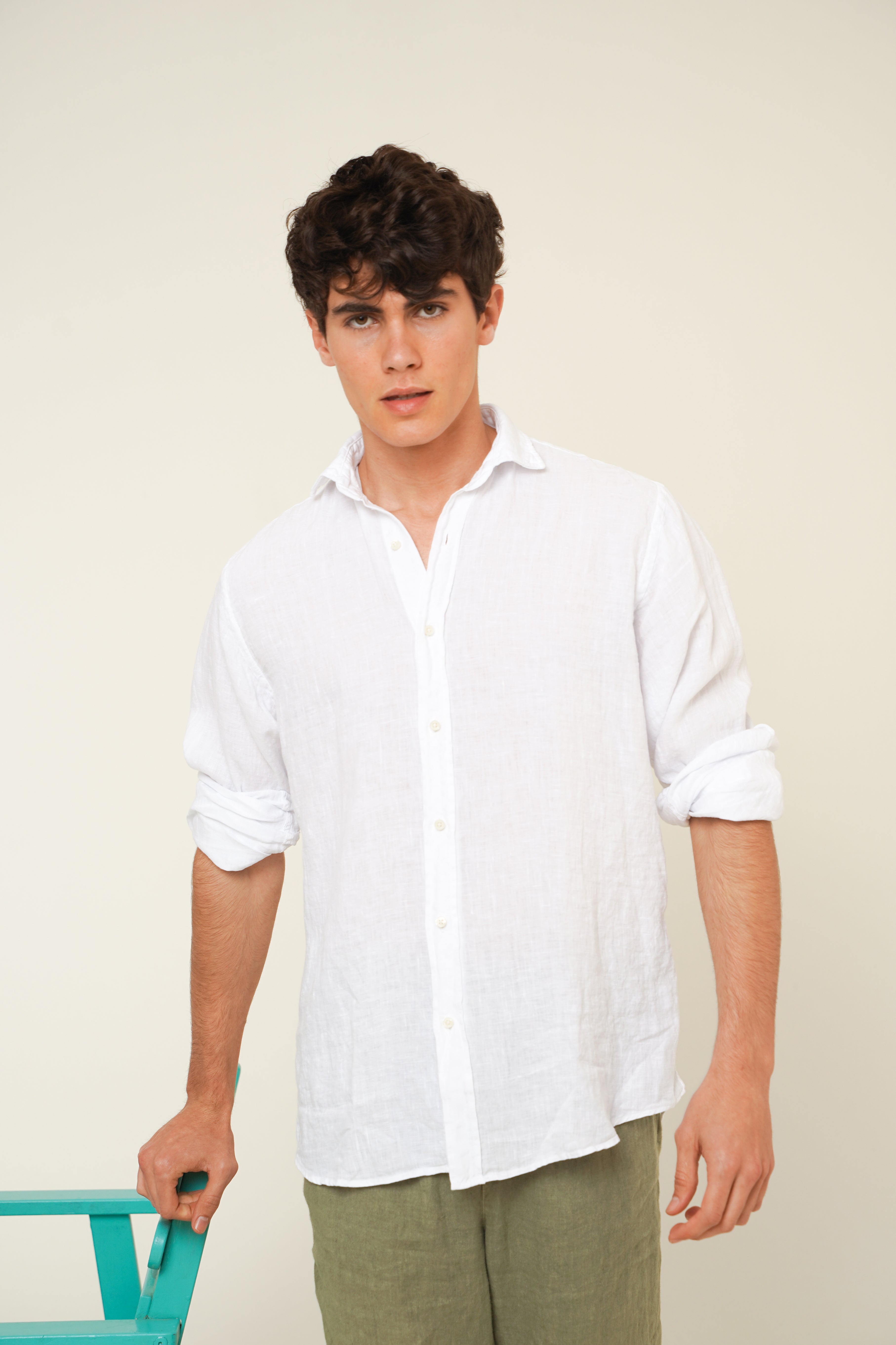 Camisa de Lino - Blanco